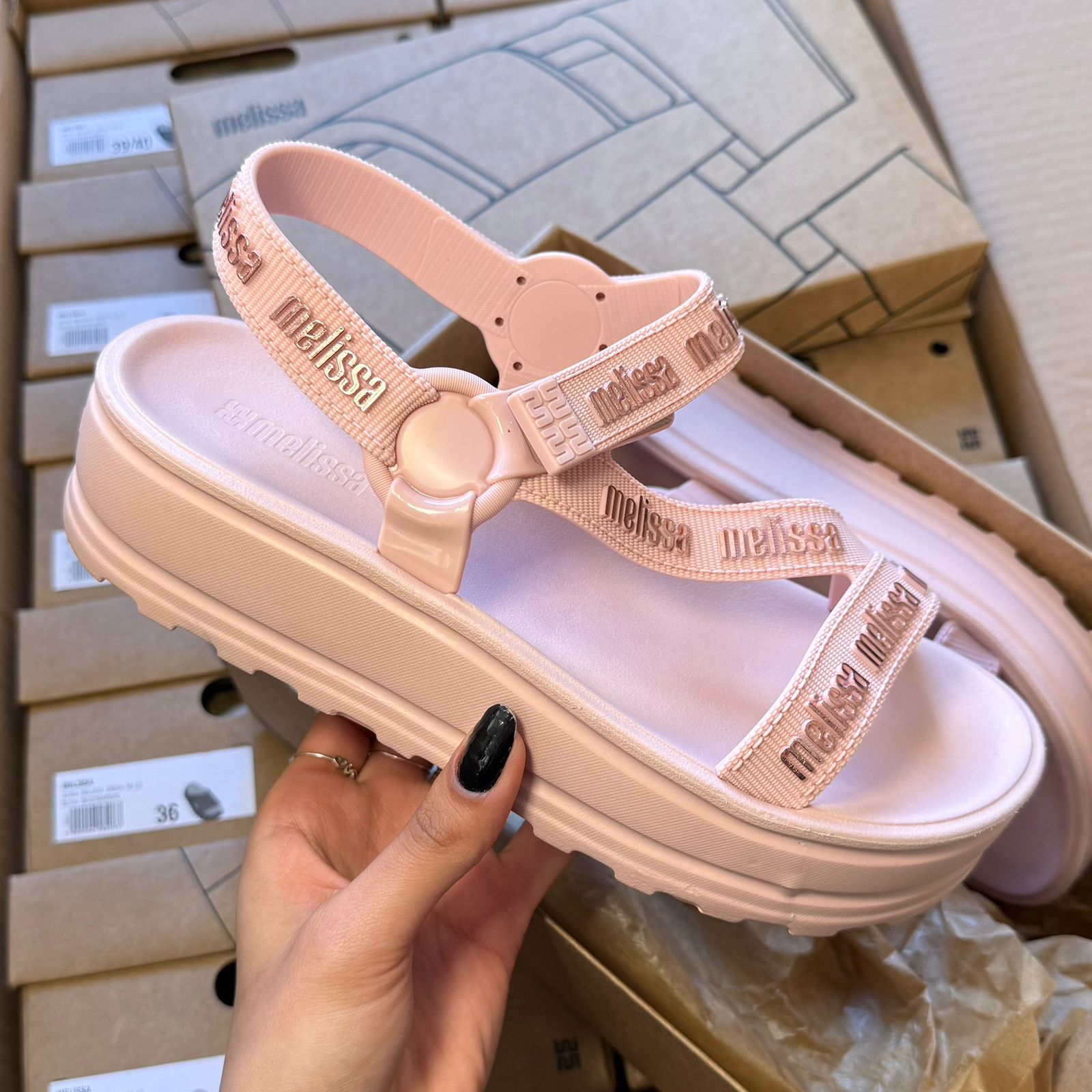 Sandália Melissa Stripes Platform M-Lover 37831