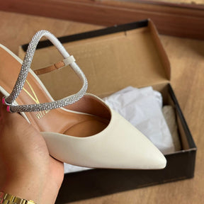 Scarpin Slingback Vizzano com Pedrarias 1185.1138