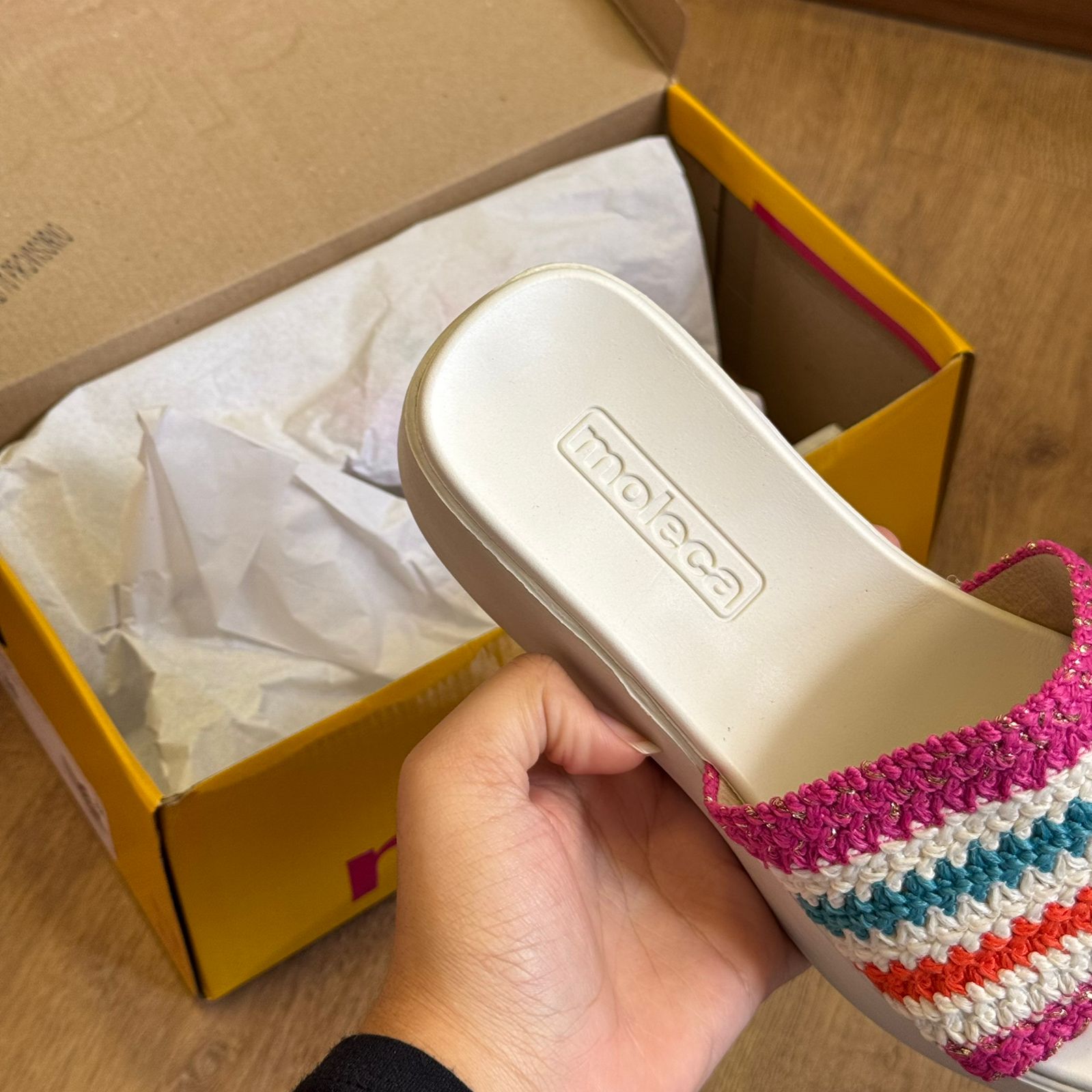 Sandália Moleca Clássico Crochê 5503.114