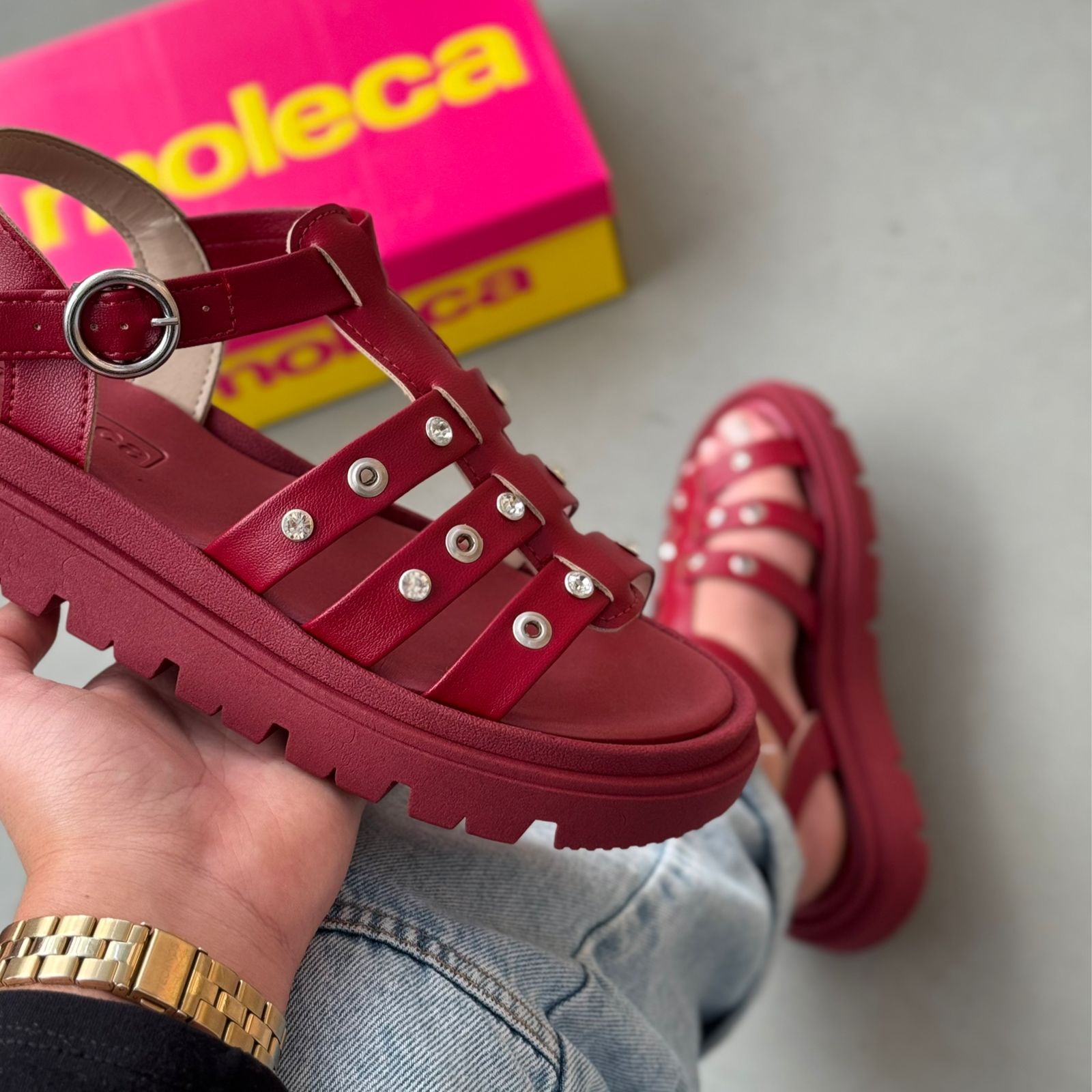 Sandália Moleca Tiras Finas 5504.115