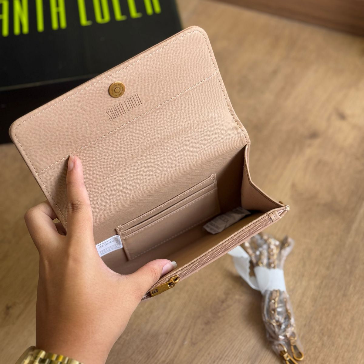 Bolsa Santa Lolla Carteira Verniz Alça De Ombro 0471.4580