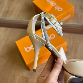 Scarpin Beira Rio Tornozelo Prateado 4122.1490