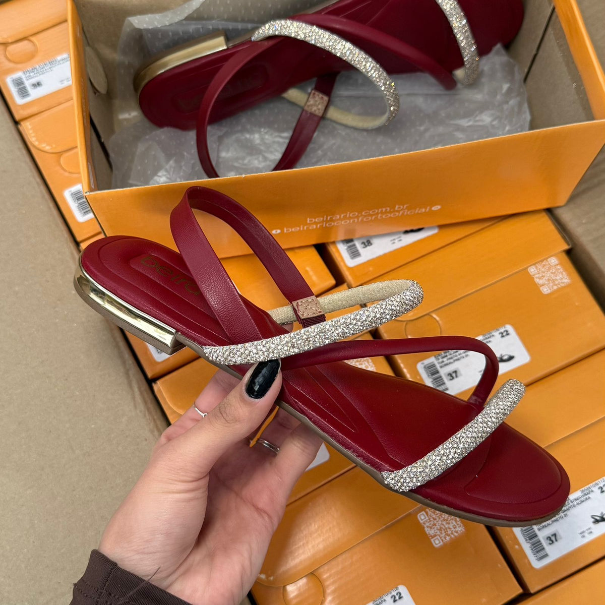 Sandália Beira Rio Calcanhar Espelhado 8263.969