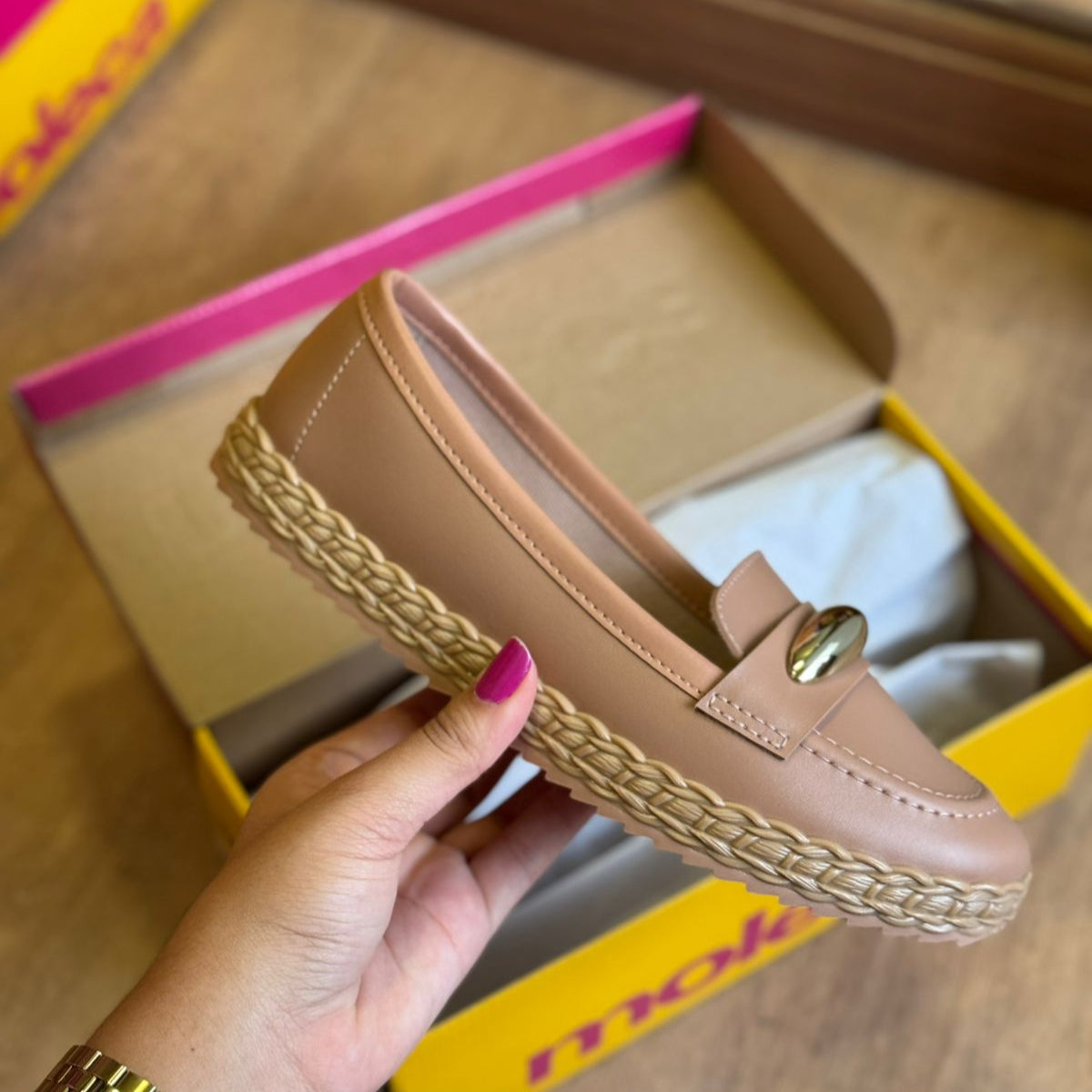 Sandália Slip-On Moleca Napa Sardenha Neo 5696.335