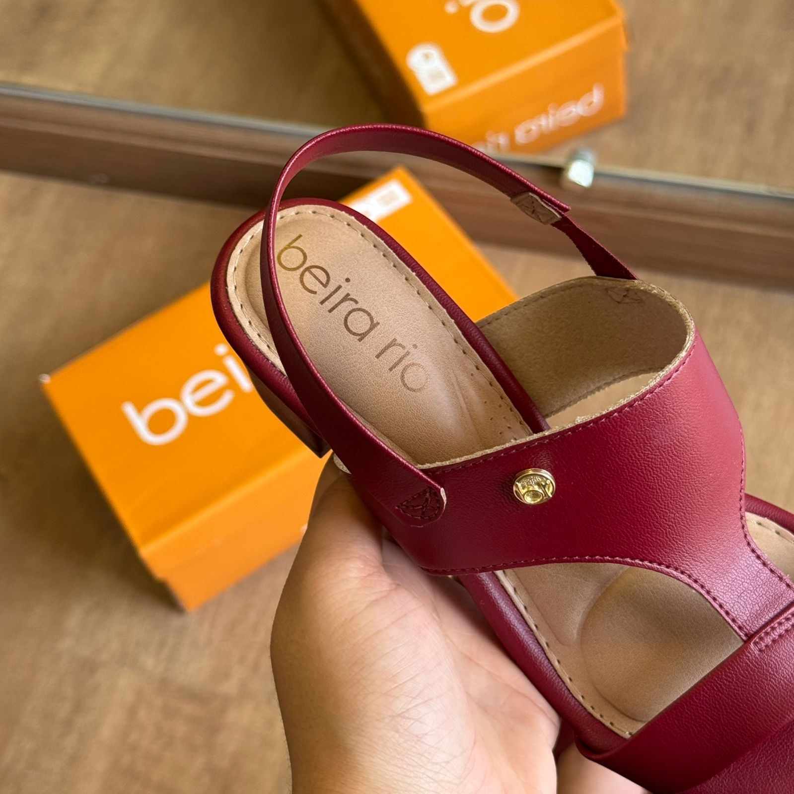 Sandália Beira Rio Salto Bloco 8246.1211