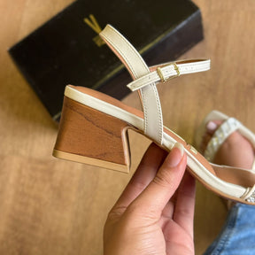 Salto Vizzano Salto Bloco Tira Brilhosa 6558.102