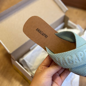 Sandália Ana Capri Salto Rasteiro Tecido C30244008