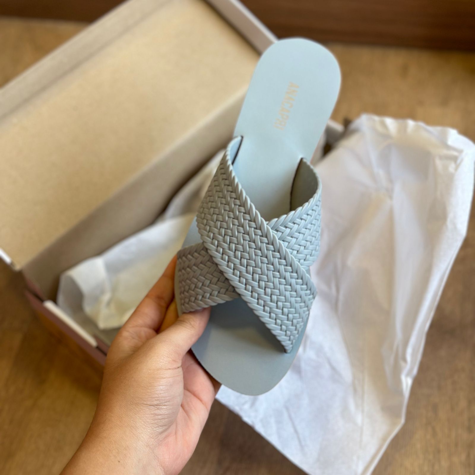 Rasteira Ana Capri Color Vibes Trançada C300140158