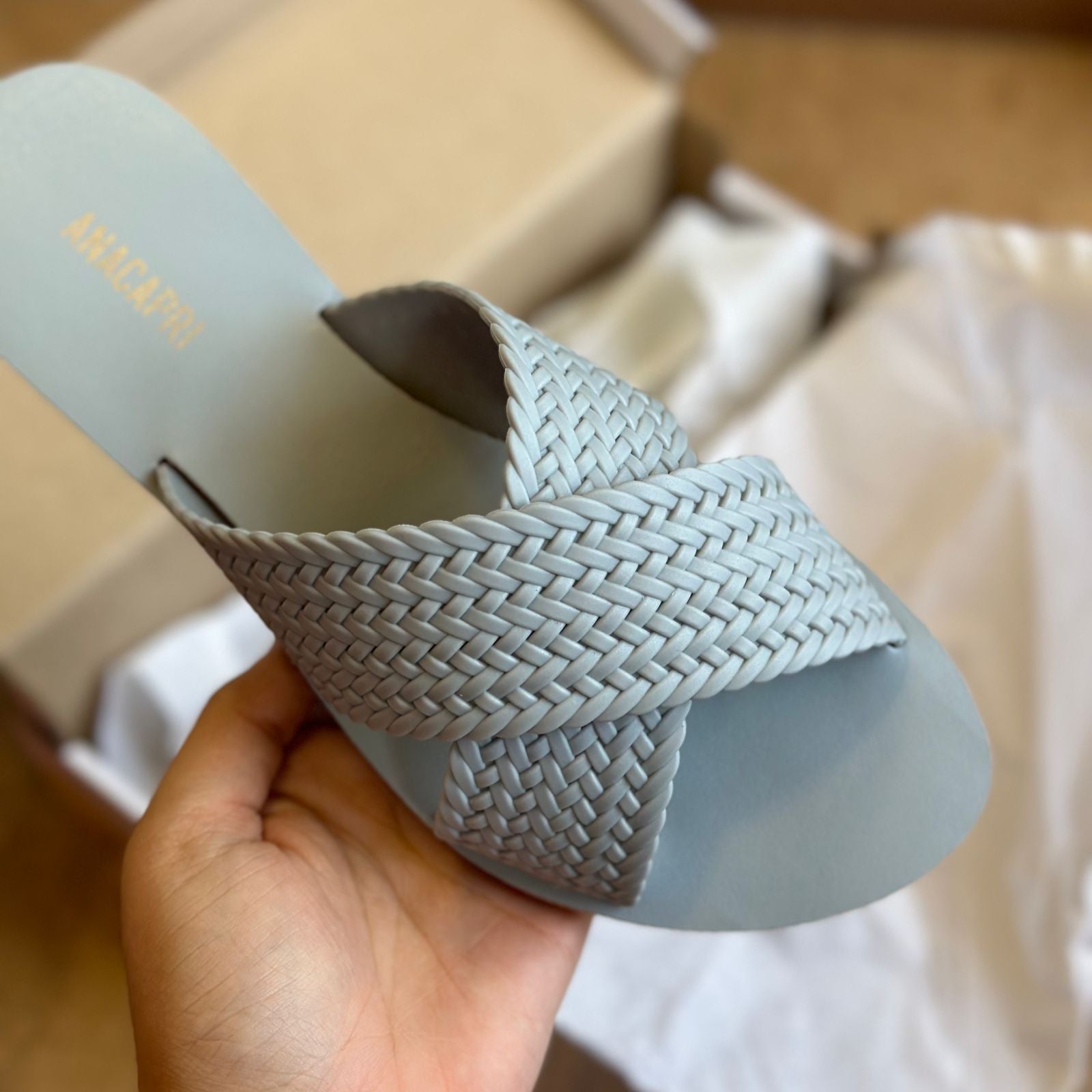 Rasteira Ana Capri Color Vibes Trançada C300140158