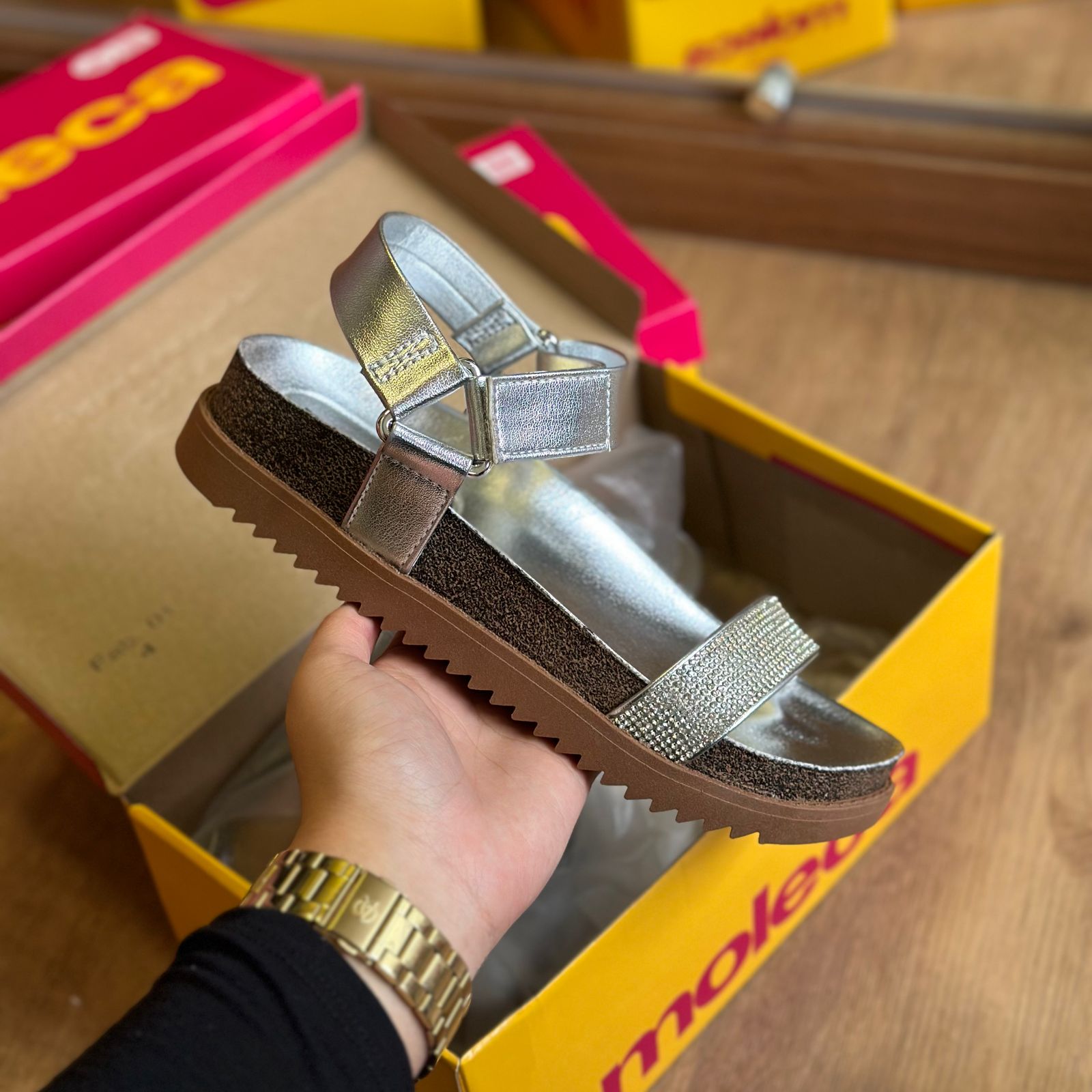 Sandália Papete Moleca 5500.101