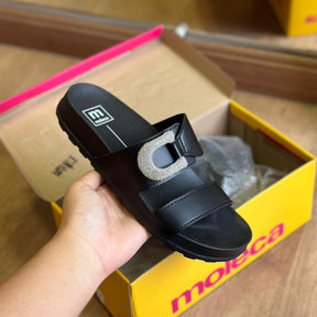 Sandália Moleca Slide Detalhe Brilhoso 5436.433