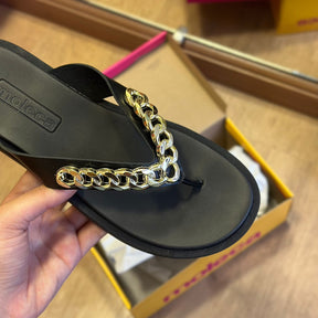 Sandália Moleca Detalhe Dourado 5489.111