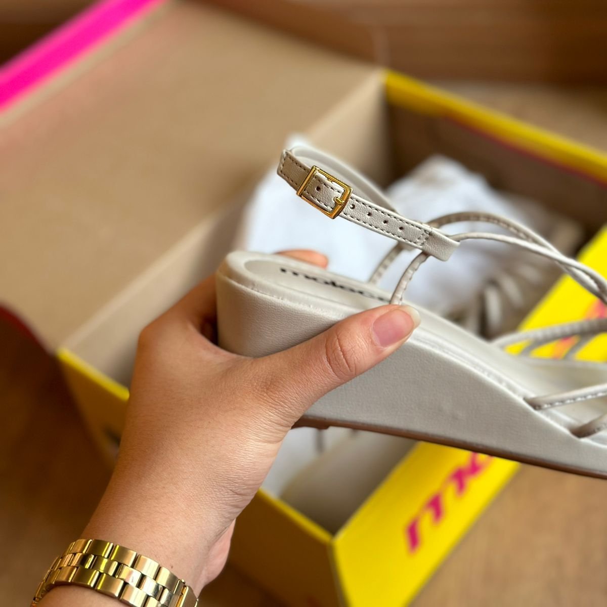 Sandalia Moleca Detalhe nas Tiras Anabela 5512.105