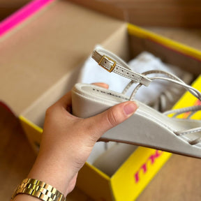 Sandalia Moleca Detalhe nas Tiras Anabela 5512.105