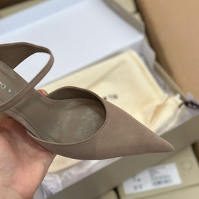 Sandália Arezzo + TIG Salto Fino Camurça A134110004