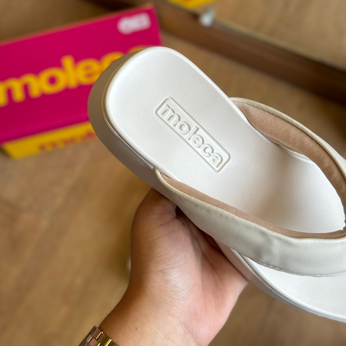 Sandália Papete Moleca Anabela 5503.105