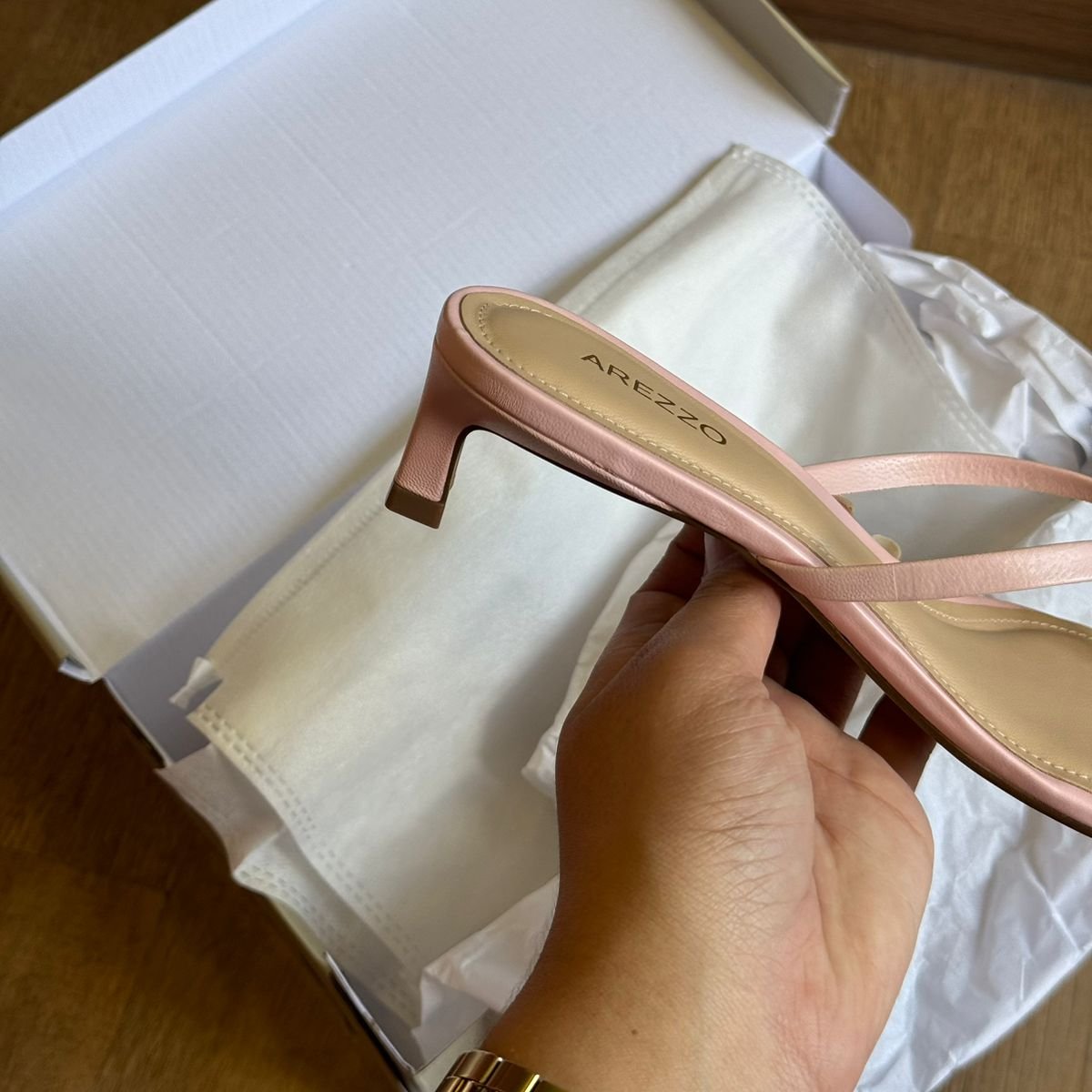 Sandália Salto Arezzo Detalhe Geométrico A135520002