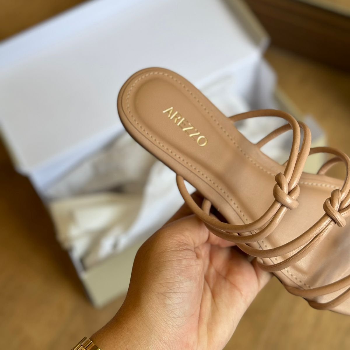 Rasteira Arezzo Tiras Duplas Nós A044854169