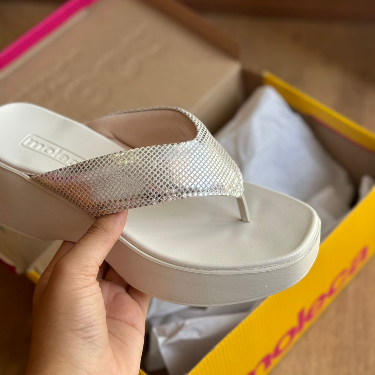 Sandália Papete Moleca Anabela 5503.105