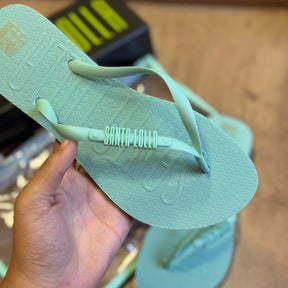 Chinelo Santa Lolla Flip Flop Borracha E Necessaire Transparente 0342.4C50.0016