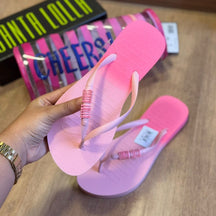 Kit Santa Lolla Chinelo Flip Flop Borracha E Necessaire Estampada 059A.4C52