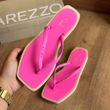 Chinelo de Dedo Arezzo Square Bicolor Brizza Z190270026