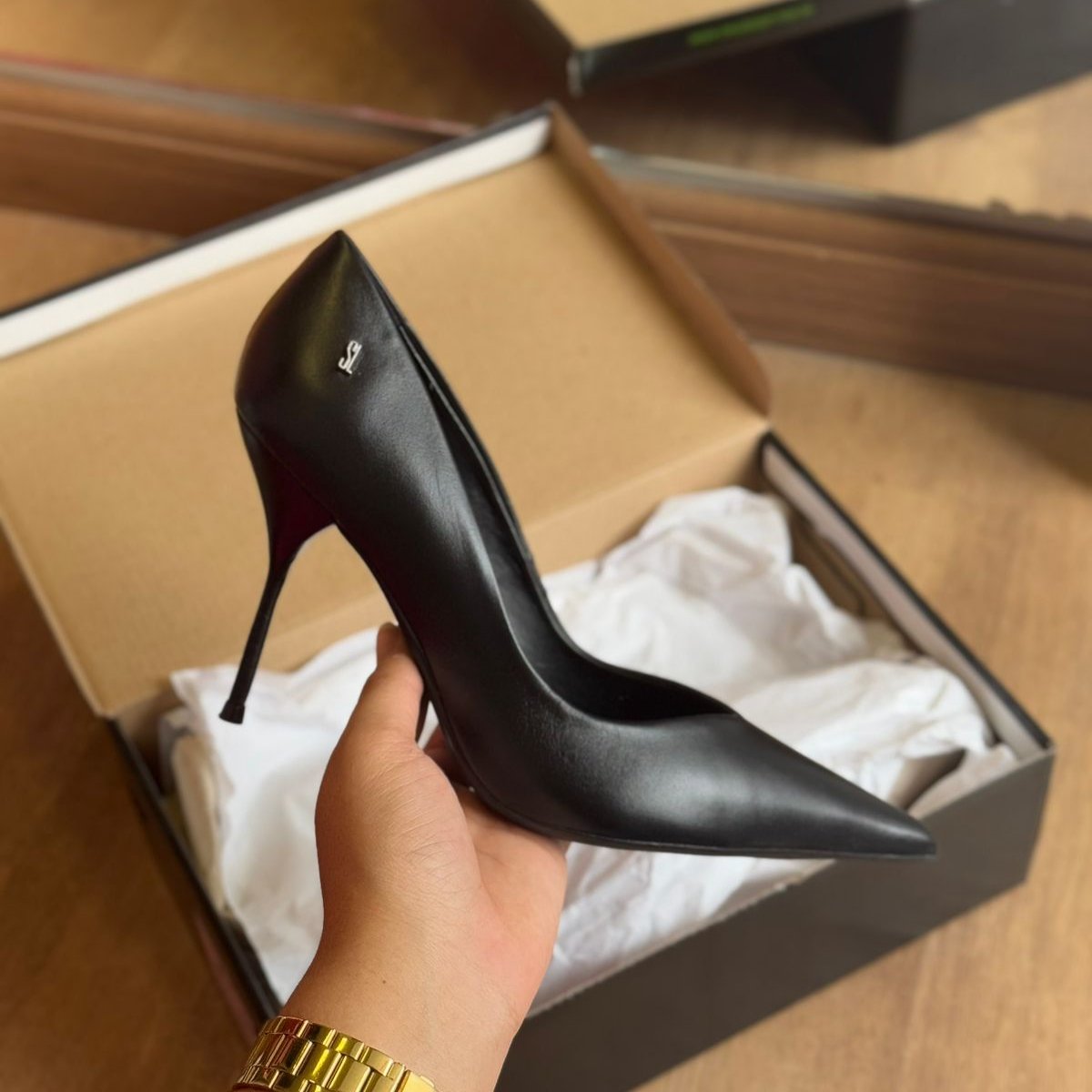 Scarpin Santa Lolla Couro Salto Fino 0070.2178.033B