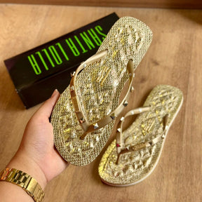 Chinelo Santa Lolla Flip Flop Metalizada 0106.29D5.014F