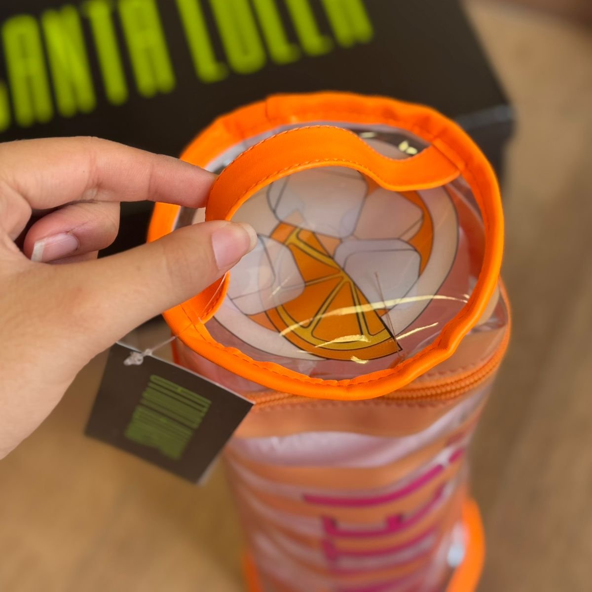 Kit Santa Lolla Chinelo Flip Flop Borracha E Necessaire Estampada 059A.4C52