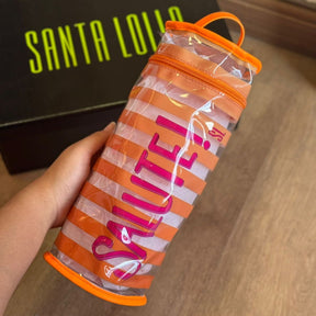 Kit Santa Lolla Chinelo Flip Flop Borracha E Necessaire Estampada 059A.4C52