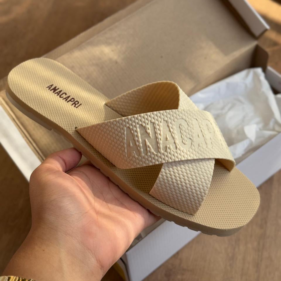 Rasteira Ana Capri Tiras Cruzadas Injetada C303860002