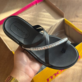 Sandália Moleca Tira com Strass 5525.101