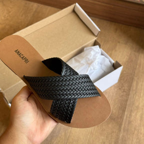 Rasteira Ana Capri Color Vibes Trançada C300140158