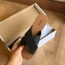 Rasteira Ana Capri Color Vibes Trançada C300140158