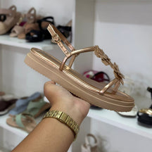 Sandália Dakota Flatform Detalhe de Flor Y7751