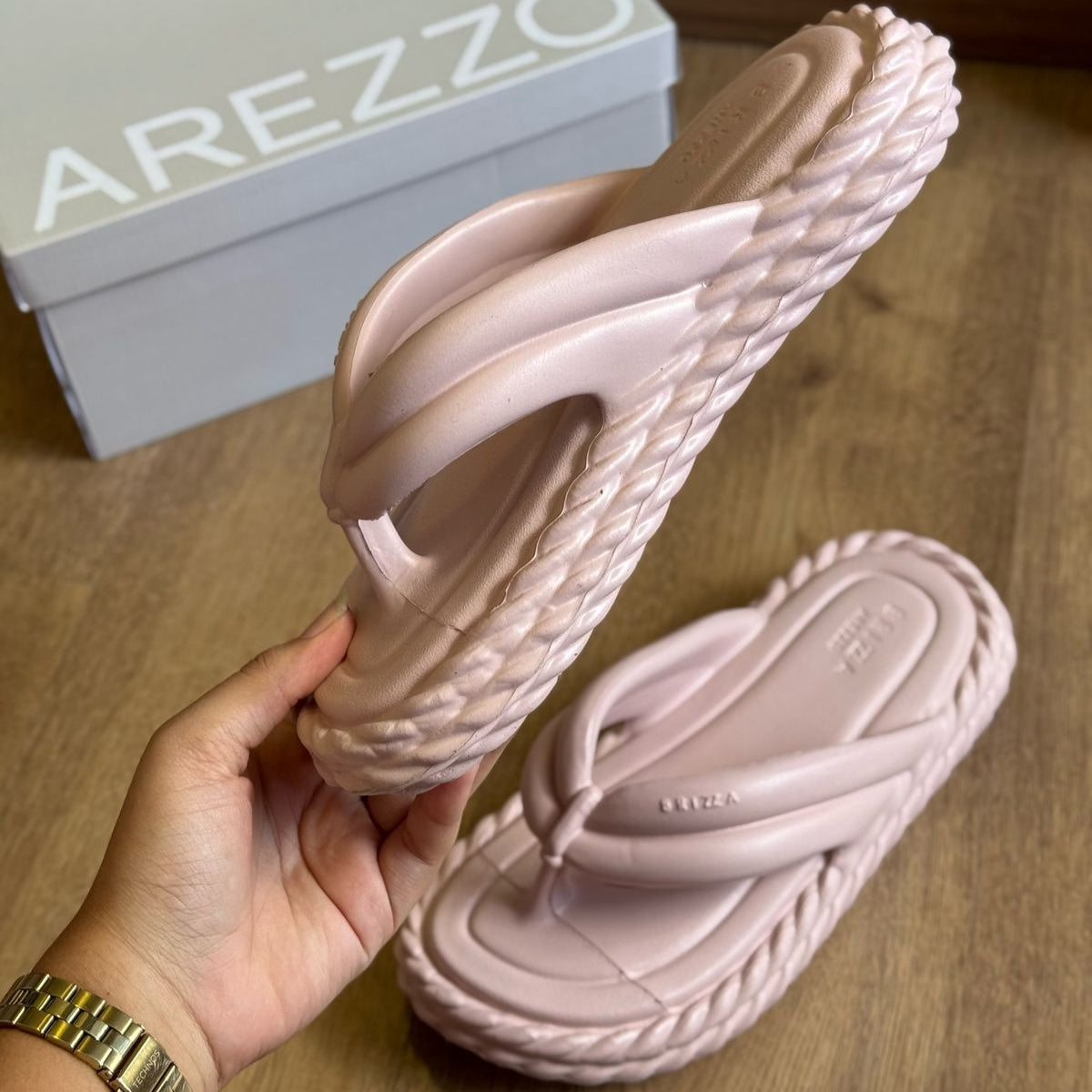 Sandália Arezzo  Flatform Marrocos Bold Z191360001