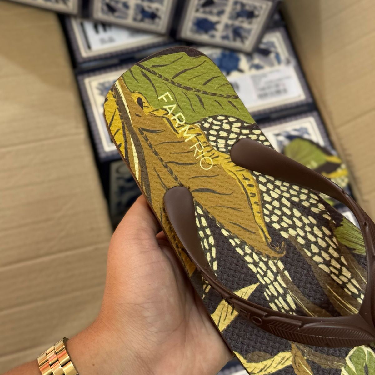 Chinelo de Dedo Farm Floresta Jangada J100880013