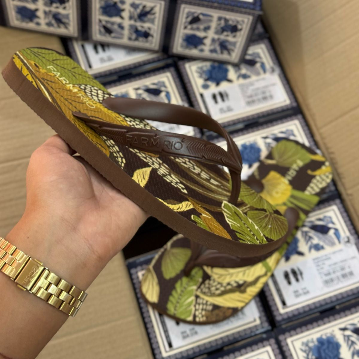 Chinelo de Dedo Farm Floresta Jangada J100880013