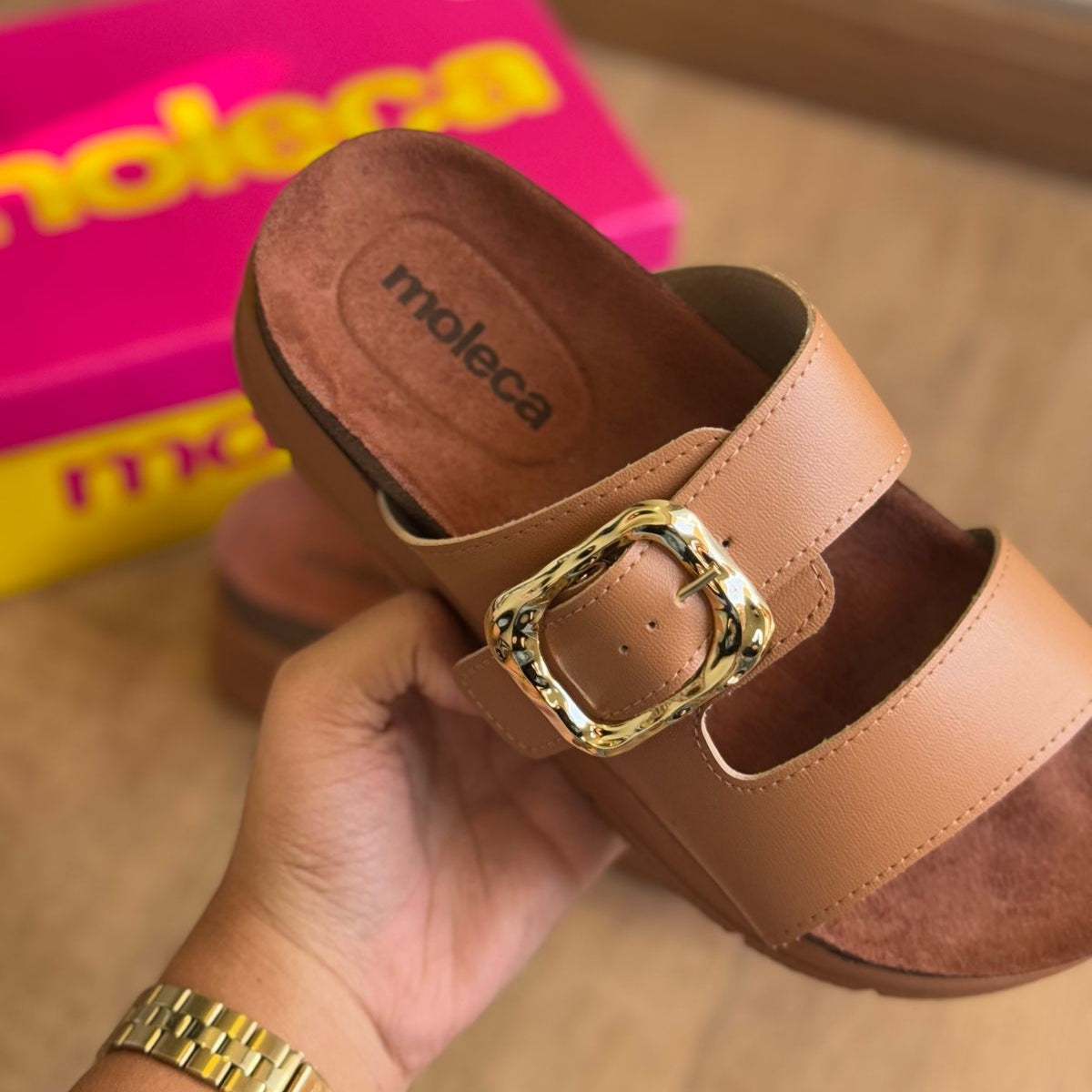 Sandália Moleca Detalhe Brilho 5513.103