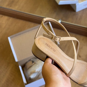 Sandália AnaCapri Detalhe Dourado Tiras Finas C30489009