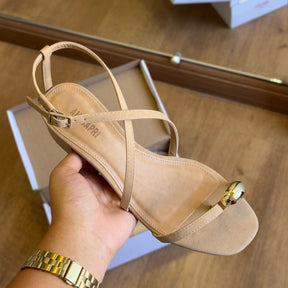 Sandália AnaCapri Detalhe Dourado Tiras Finas C30489009