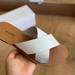 Rasteira Ana Capri Tiras Cruzadas C300140004