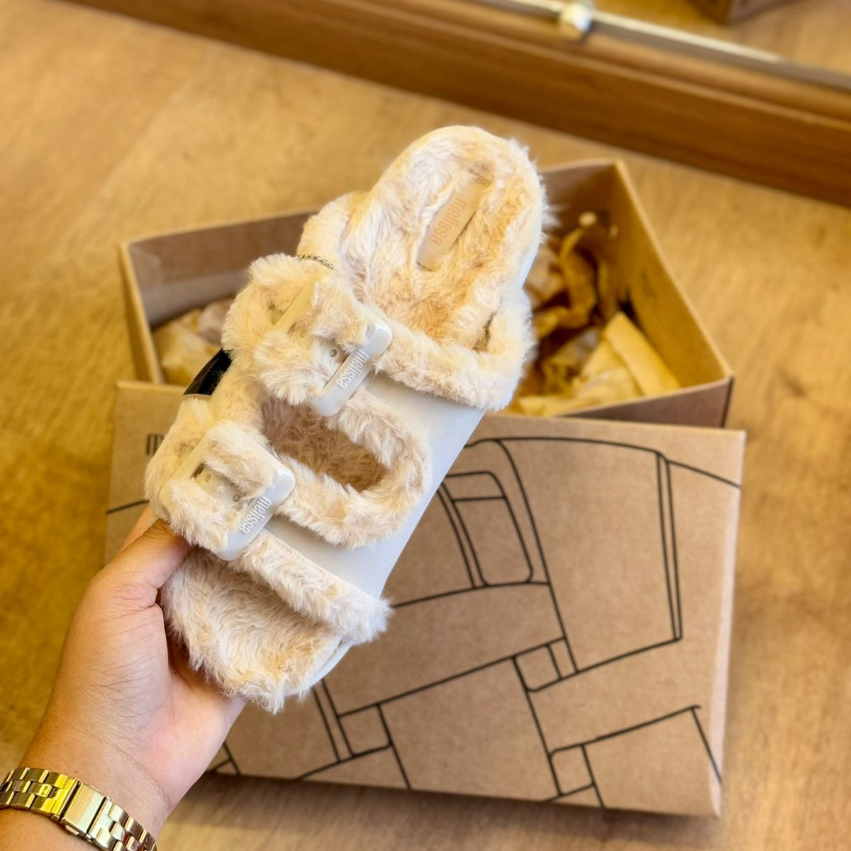 Sandália Melissa Cozy Slide Warm 36173