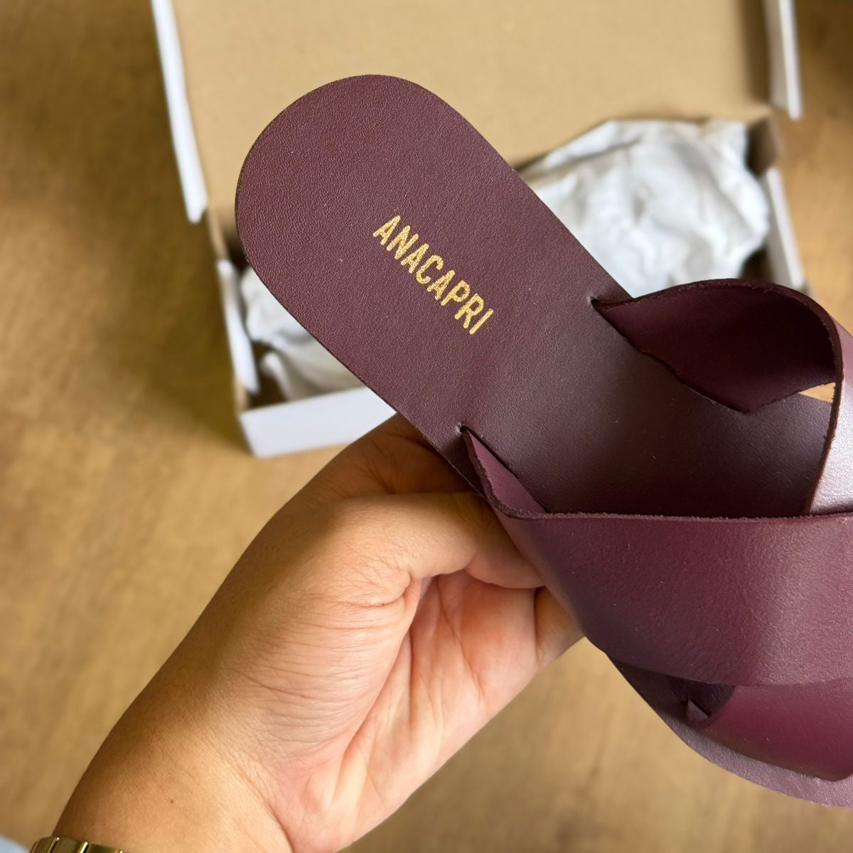 Rasteira Ana Capri Tiras Cruzadas C300140004