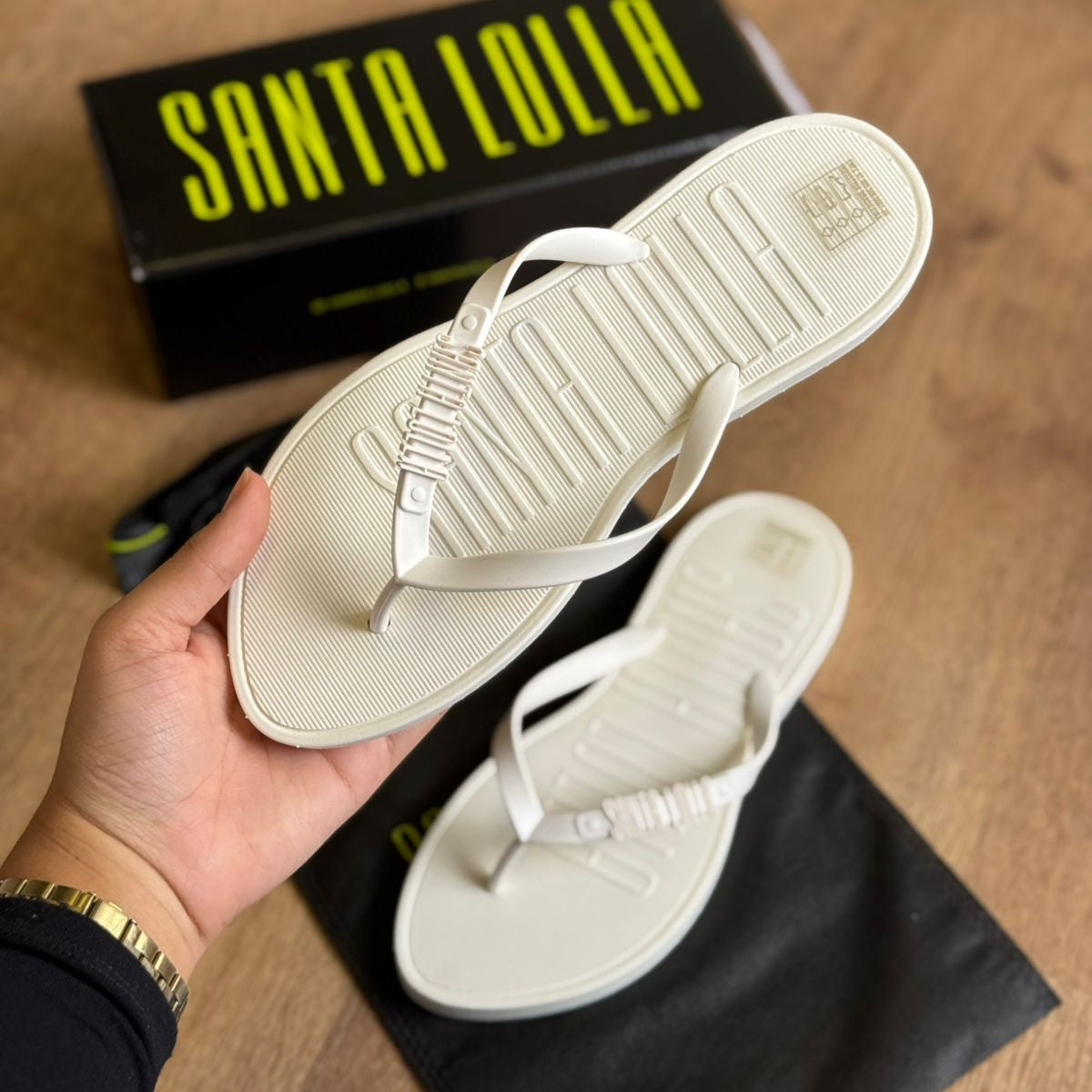 Chinelo Santa Lolla Flip Flop Borracha 086A.4C47.0016
