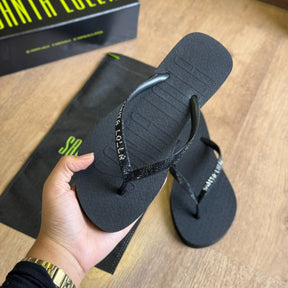 Chinelo Santa Lolla Flip Flop Borracha Tiras Brilho 0342.488C.0016