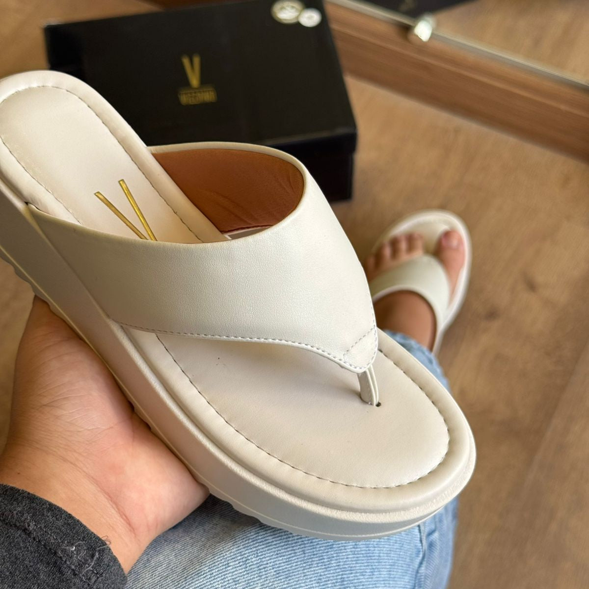 Sandália VIzzano de Dedo Alça Grosa 6492.319