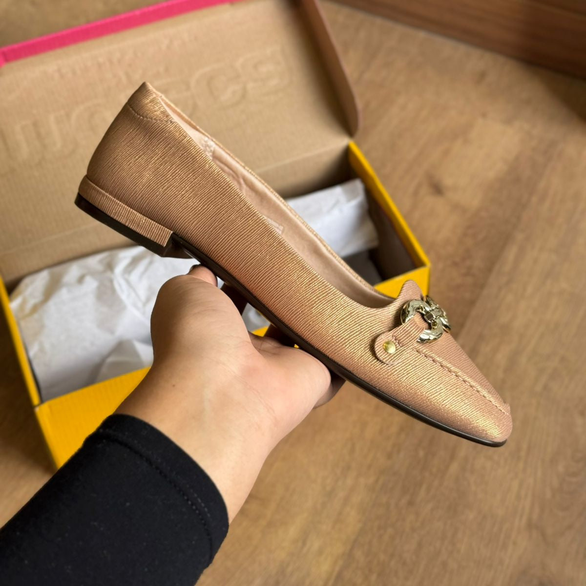 Sapatilha Moleca Detalhe Dourado 5820.106