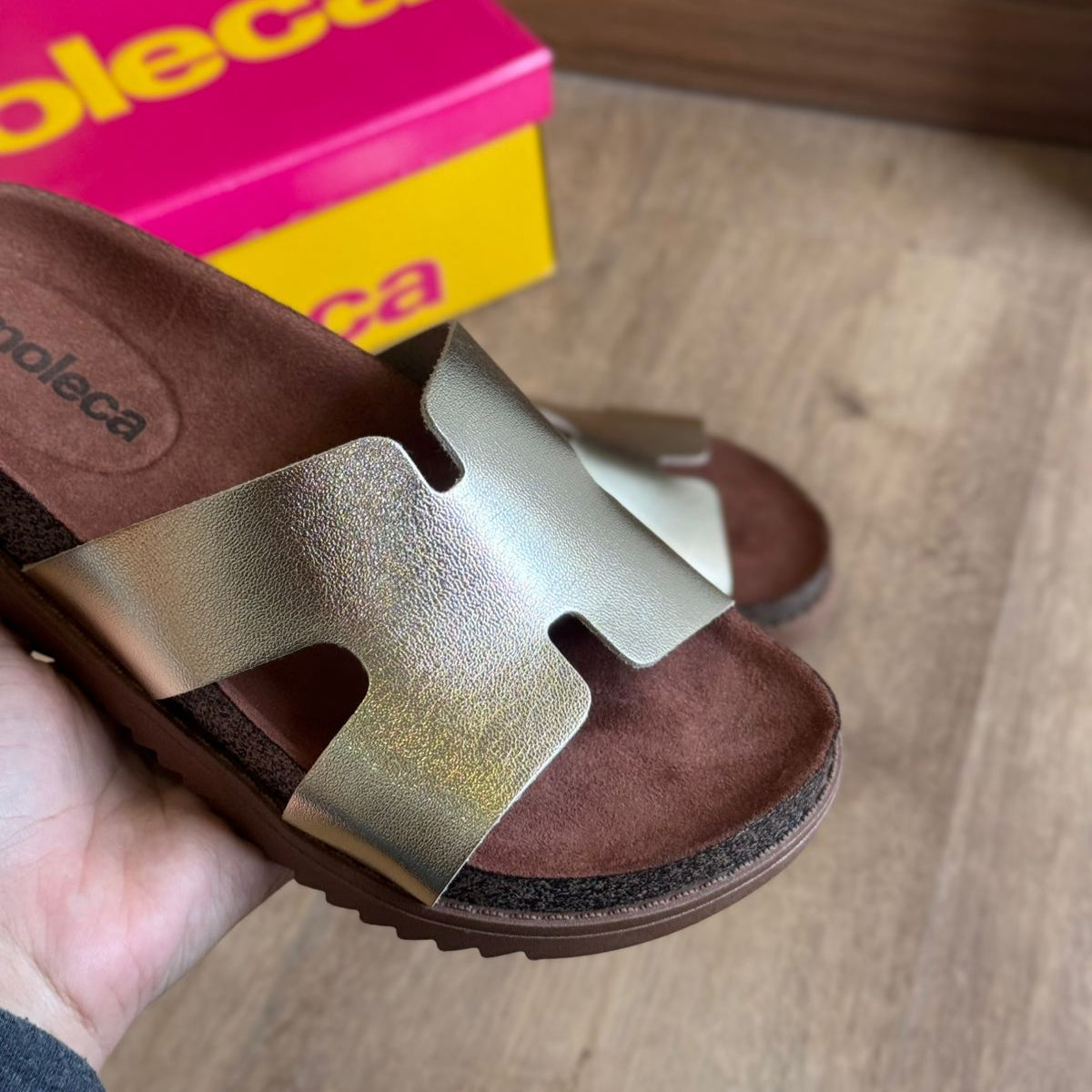 Sandália Moleca Tamanco Plataforma 5500.100