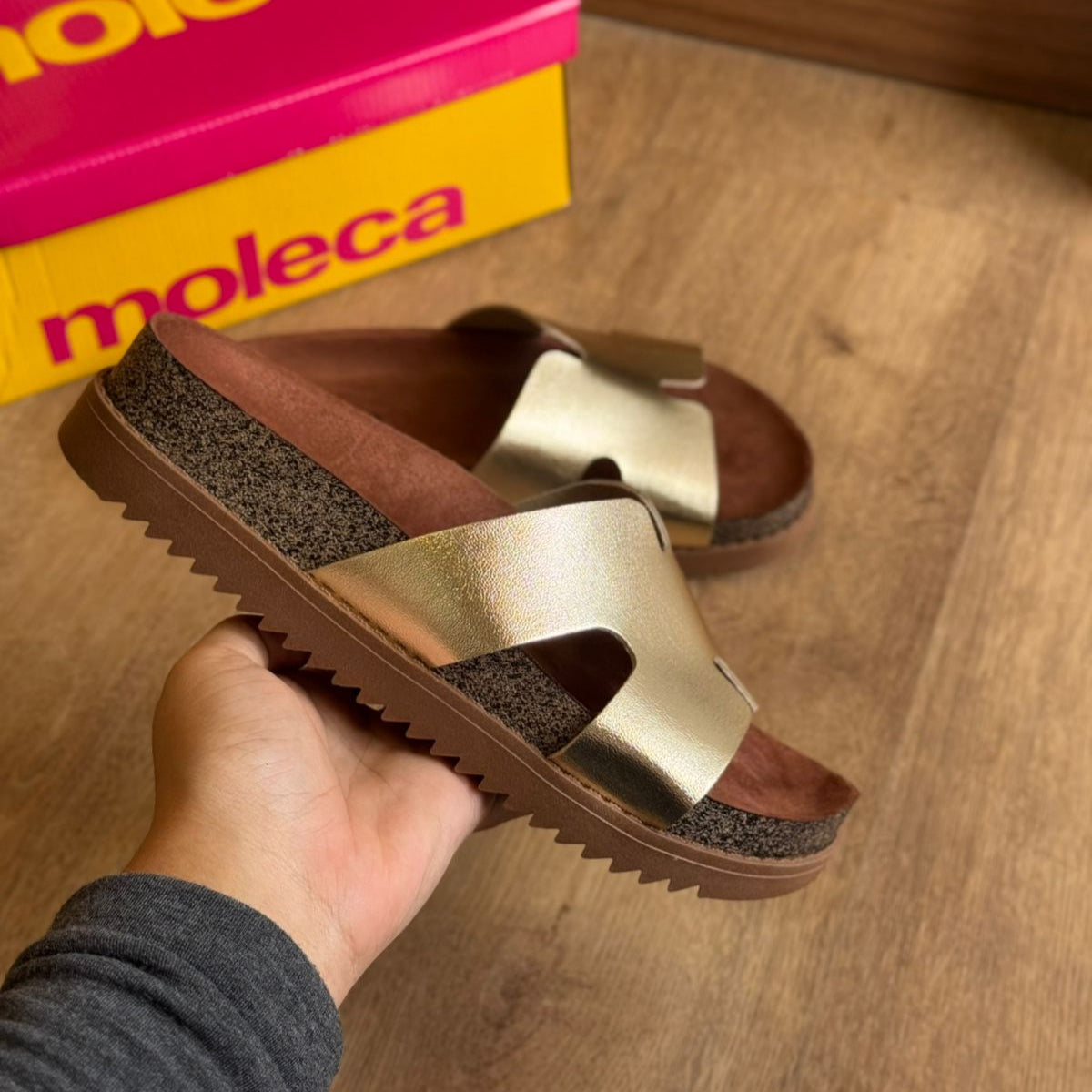 Sandália Moleca Tamanco Plataforma 5500.100